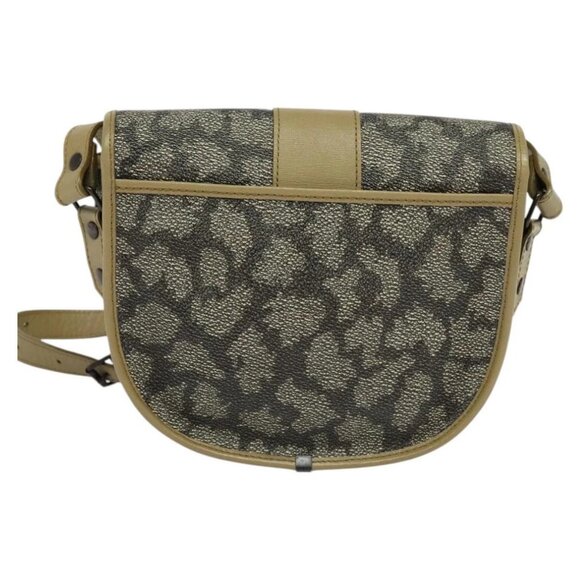 SAINT LAURENT Shoulder Bag PVC embossed Gray Auth BA782 - Picture 2 of 16